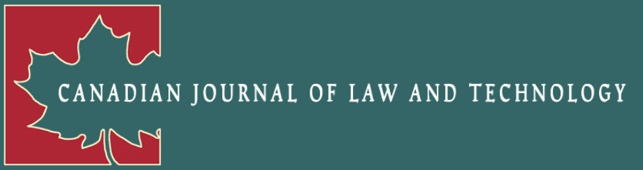 Canadian Journal of Law and Technology