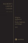 Halsbury's Laws of Canada – Religious Institutions (2022 Reissue)